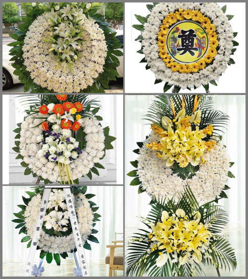 安徽阜阳市阜南县于集乡谷堆村花圈速递