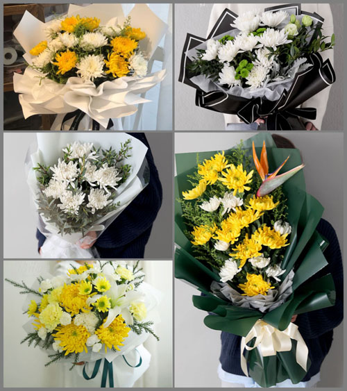 安徽阜阳市阜南县于集乡谷堆村白事花束代送